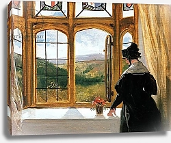 Постер Лэндсир Эдвин Duchess of Abercorn looking out of a window