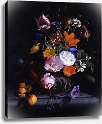Постер Волскапелле Якоб Натюрморт с цветами и веткой персиков