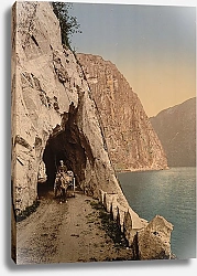 Постер Норвегия. Дорога к водопаду Вёрингфоссен