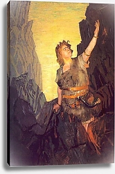 Постер Кустодиев Борис Портрет Ивана Ершова, в роли Зигфрида, 1908г