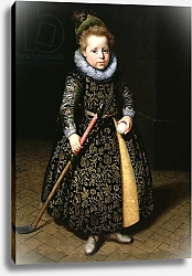 Постер Морелсе Паулюс Portrait of a four-year old boy with club and ball, 1611