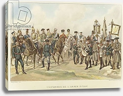 Постер Школа: Французская Uniformes De L'Armee Russe