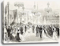 Постер Grand Bal given to Egypt viceroy in Alexandria. Created by Pauquet and Cosson-Smeeton, published on 
