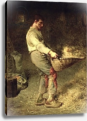Постер Милле, Жан-Франсуа A Winnower, 1866-68