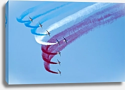 Постер Воздушное шоу, французский флаг