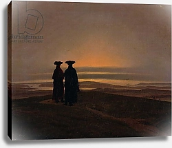 Постер Фридрих Каспар (Caspar David Friedrich) Sunset c.1830-35
