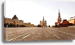 Постер Россия, Москва. Брусчатка на Красной площади