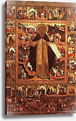 Постер Школа: Русская 17в. Life of St. Sergius of Radonesh, 1640s