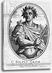 Постер Школа: Француские 17в. Julius Ceasar, engraved by Baltazar Moncornet