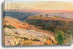 Постер Лир Эдвард Jerusalem from the Mount of Olives, 1859
