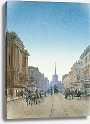 Постер Гефтлер Карл Вид Невского проспекта и Адмиралтейства