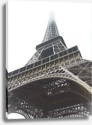 Постер Вид снизу на Эйфелеву башню