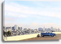 Постер Ретро-автомобиль в Сан-Франциско, США