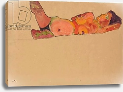 Постер Шиле Эгон (Egon Schiele) Sleeping Girl, 1910