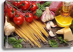 Постер Ингредиенты для итальянской кухни