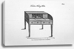 Постер Письменный стол с ящиками и полками