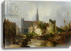 Постер Фоулер Уильям View of the Church of St. Peter, Caen, 1841