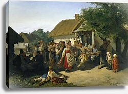 Постер Трутовский Константин Хоровод в Курской губернии. 1860