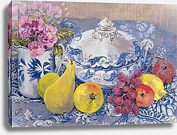 Постер Фивси Джоан (совр) The Blue and White Tureen with Fruit
