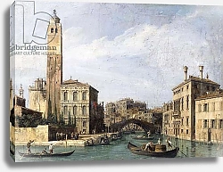 Постер Каналетто (Giovanni Antonio Canal) The Grand Canal with San Geremia, Palazzo Labia and the Entrance to the Cannaregio, c.1726-1730