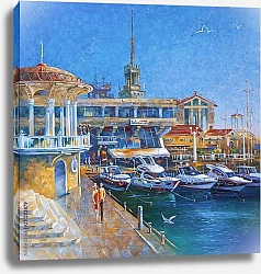Постер Причал в морском порту Сочи