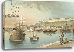 Постер Школа: Английская 19в. Harbour and Fort Regent, St. Heliers--Jersey