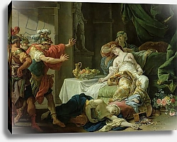 Постер Лагрене Жан-Жак The Death of Cleopatra, 1755