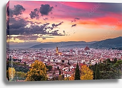 Постер Флоренция на закате.Тоскана, Италия