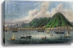 Постер Школа: Китайская 19в. Victoria Island, Hong Kong, c.1865