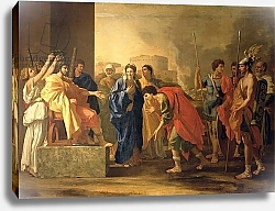 Постер Пуссен Никола (Nicolas Poussin) The Continence of Scipio, 1640