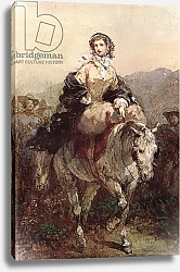 Постер Лами Евген Young Woman on a Horse