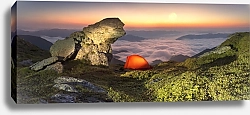 Постер Палатка в горах