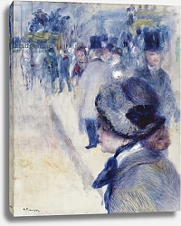 Постер Ренуар Пьер (Pierre-Auguste Renoir) La Place Clichy, c.1880