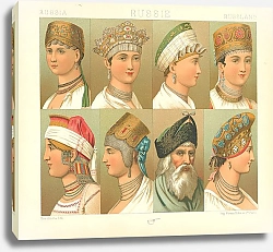 Постер Россия: костюмы мужчин и женщин #2