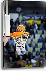 Постер Баскетбольная корзина с мячом
