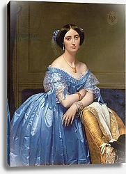 Постер Ингрес Джин Portrait of the Princesse de Broglie, 1853
