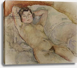 Постер Пасин Жюль Reclining Nude, c.1909