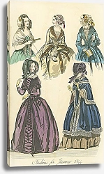 Постер Fashions for January 1844 №2