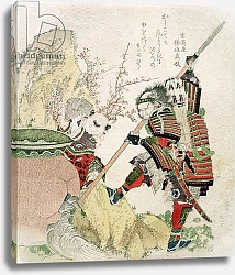 Постер Хокусай Кацушика Sima Wengong and Shinozuka, Lord of Iga, 1821