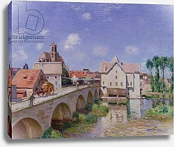 Постер Сислей Альфред (Alfred Sisley) The Bridge at Moret, 1893