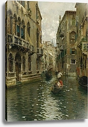 Постер Санторо Рубенс A Family Outing On A Venetian Canal