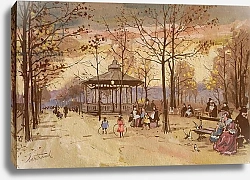 Постер Бертранд Фред (совр) The Luxembourg Gardens, Paris, 1900