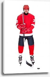 Постер Портрет хоккеиста