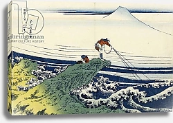 Постер Хокусай Кацушика Kajikazawa in Kai Province, from the series 'Thirty-Six Views of Mount Fuji'