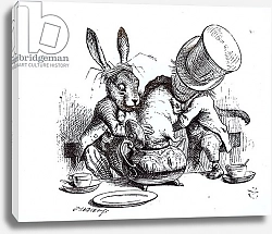 Постер Тениель Джон The Mad Hatter and the March Hare putting the Dormouse in the Teapot, 1865