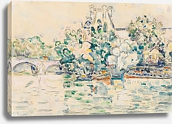 Постер Синьяк Поль (Paul Signac) Paris, La Seine au Pont-Royal