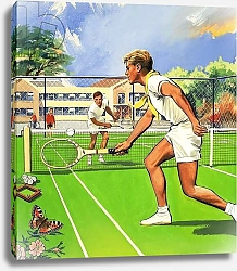 Постер Школа: Английская 20в. Tennis players