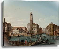 Постер Белотти Пьетро Venice with the Grand Canal, S. Geremia and the entrance to the Cannaregio