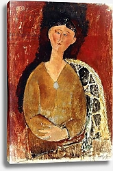 Постер Модильяни Амедео (Amedeo Modigliani) Beatrice Hastings seated, 1915