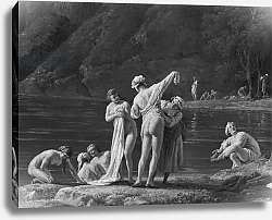 Постер Верне Клод Morning, The Bathers, central detail, 1772